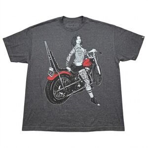 Fatal Clothing Men's XXL T-Shirt Tattoo Girl Motorcycle Chopper Cali Graphic 2XL